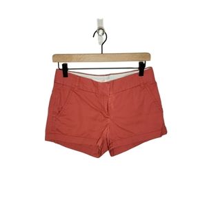 J. Crew Size 00 Rust Pale Red Chino Broken-in Shorts